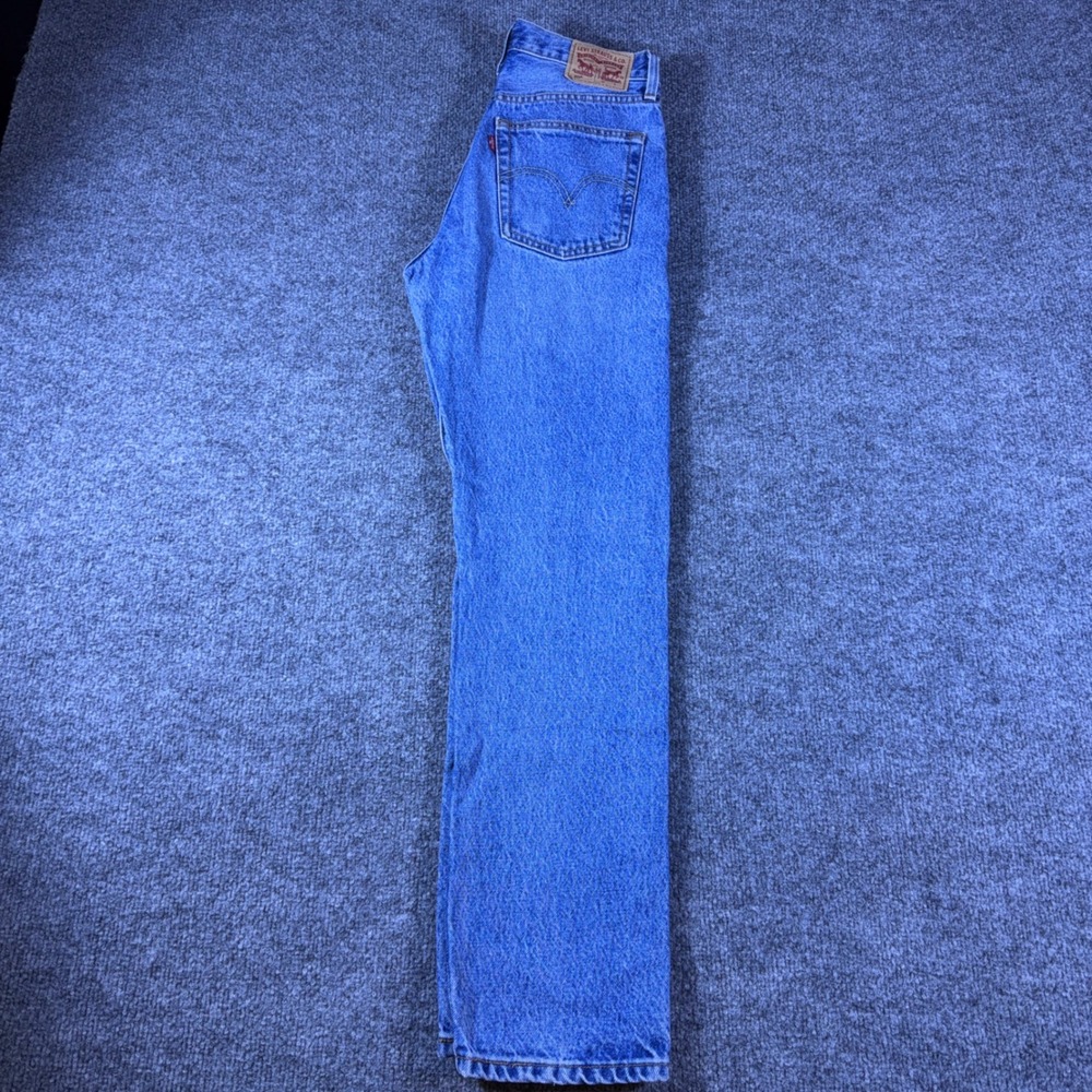 Levi's 501 Original Fit Straight Leg Jeans Womens High Rise W25 L30 Button Fly